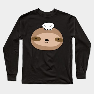 Skull Sloth Face Long Sleeve T-Shirt